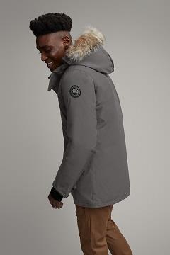 Chamarras Canada Goose Hombre Mexico - Edgewood Abrigos Black Label Grises JR0398765
